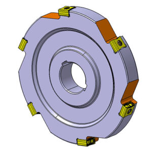 3)Tangential mounting design with higher positive rake angle in order to have lesser cutting forces and more of cutting edges for better cost per piece ( CPP ) 